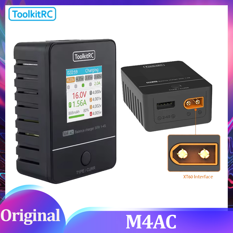 ToolkitRC M4AC 30W LCD Screen  – обзор и цена Drone Racing Charger