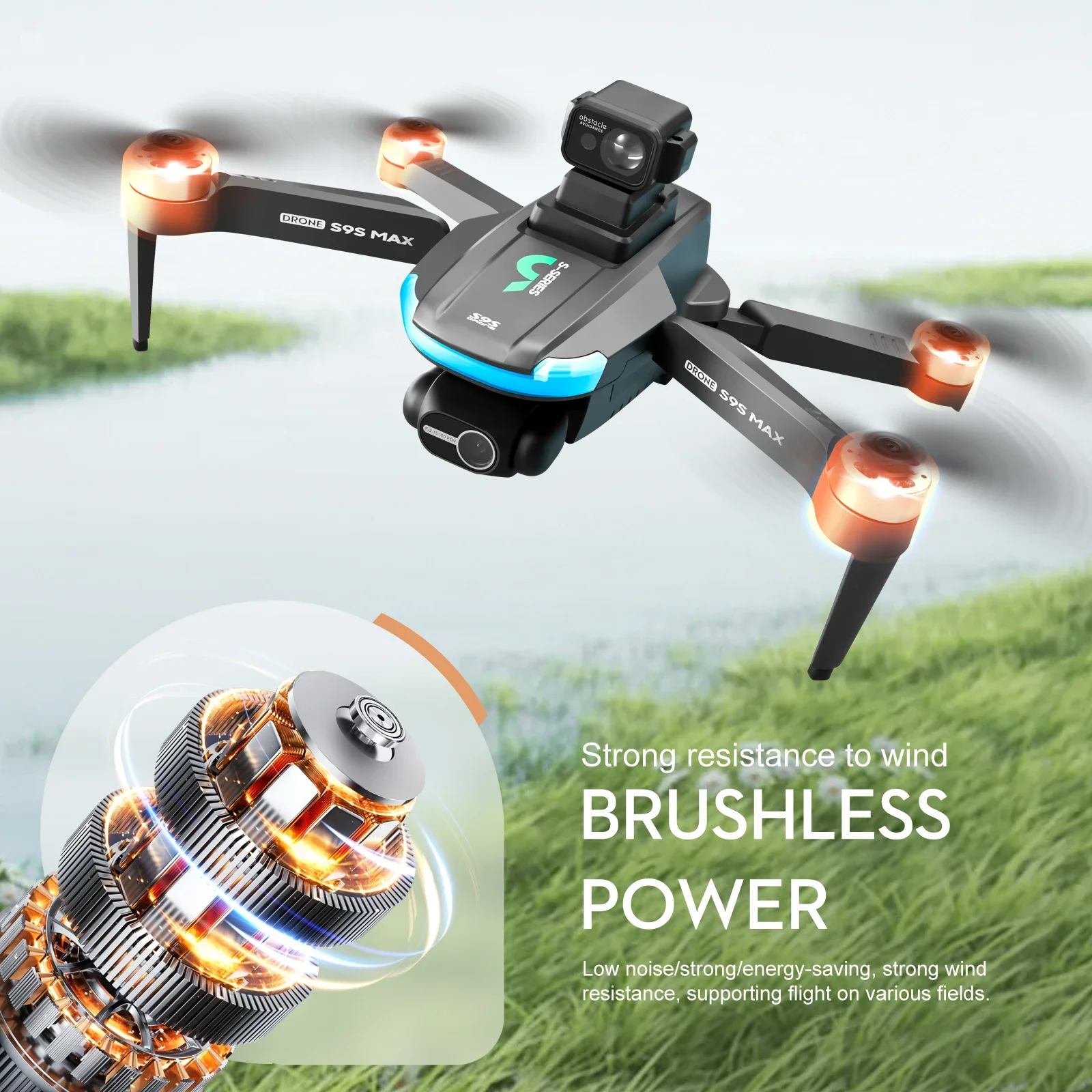 NEW S9S MAX MINI Drone 4K 2-Ax – обзор и цена Drone Racing Camera