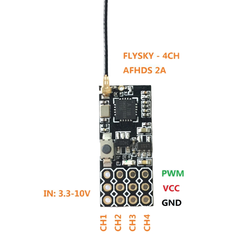 Flysky FS2A Mini Receiver 4CH  – обзор и цена Drone Racing Receiver