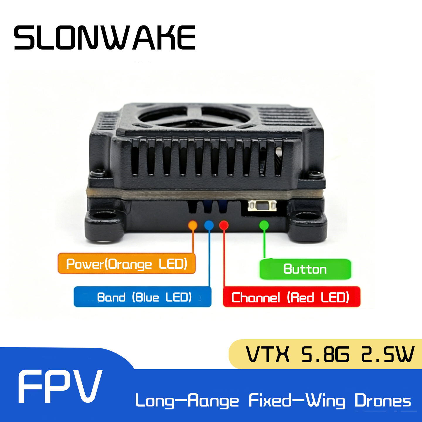 SLONWAKE 5.8G 48CH FPV Transmi – обзор и цена Drone Racing Frame