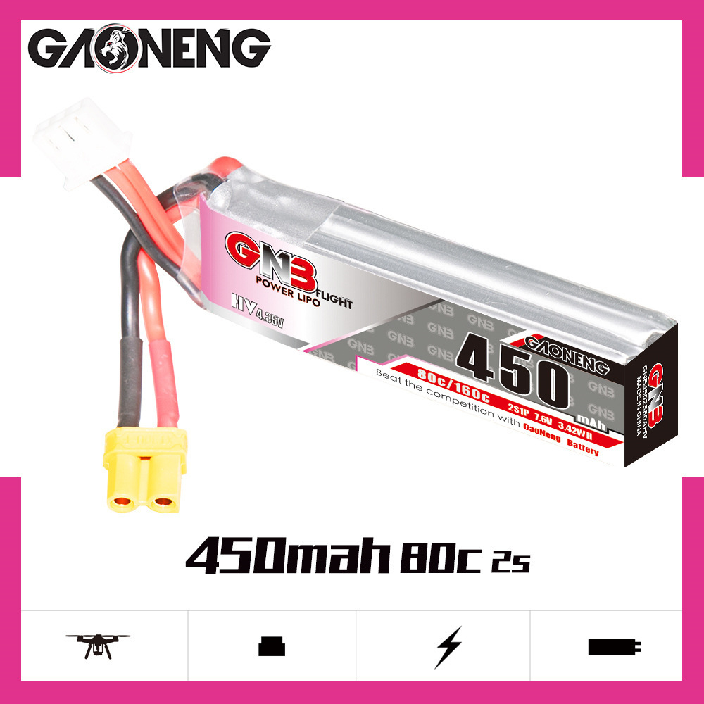 GNB LiPo Battery HV 2S 7.6V 45 – обзор и цена Drone Racing Battery