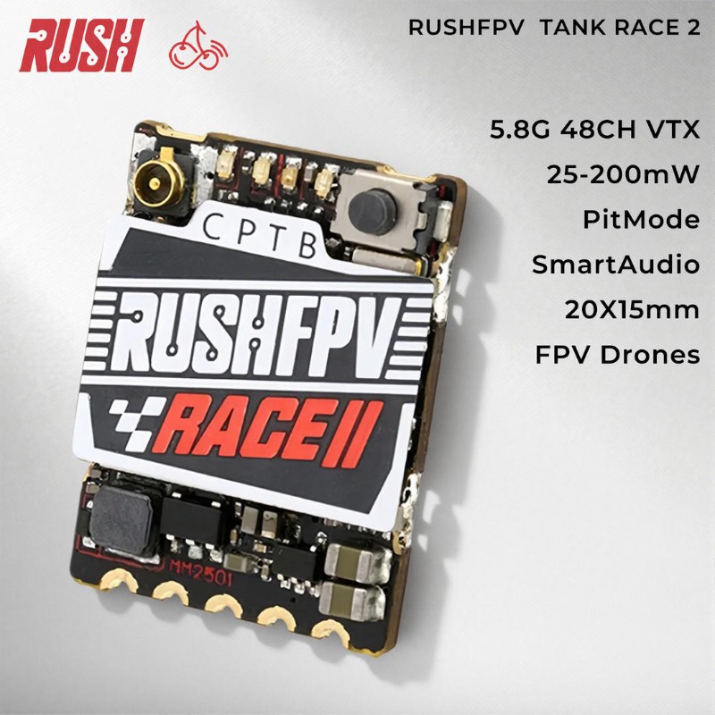 RushFPV 5.8GHz FPV VTX 48CH 25 – обзор и цена Drone Racing Vtx