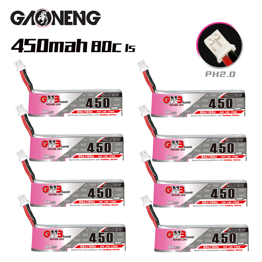 GNB HV 1S 3.8V 450mAh 80C/160C – обзор и цена Drone Racing Battery