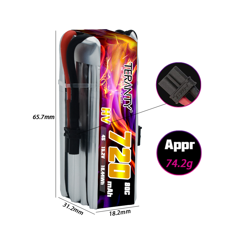 TERANTY 720mAh 4S 15.2V HV Lip – обзор и цена Drone Racing Battery