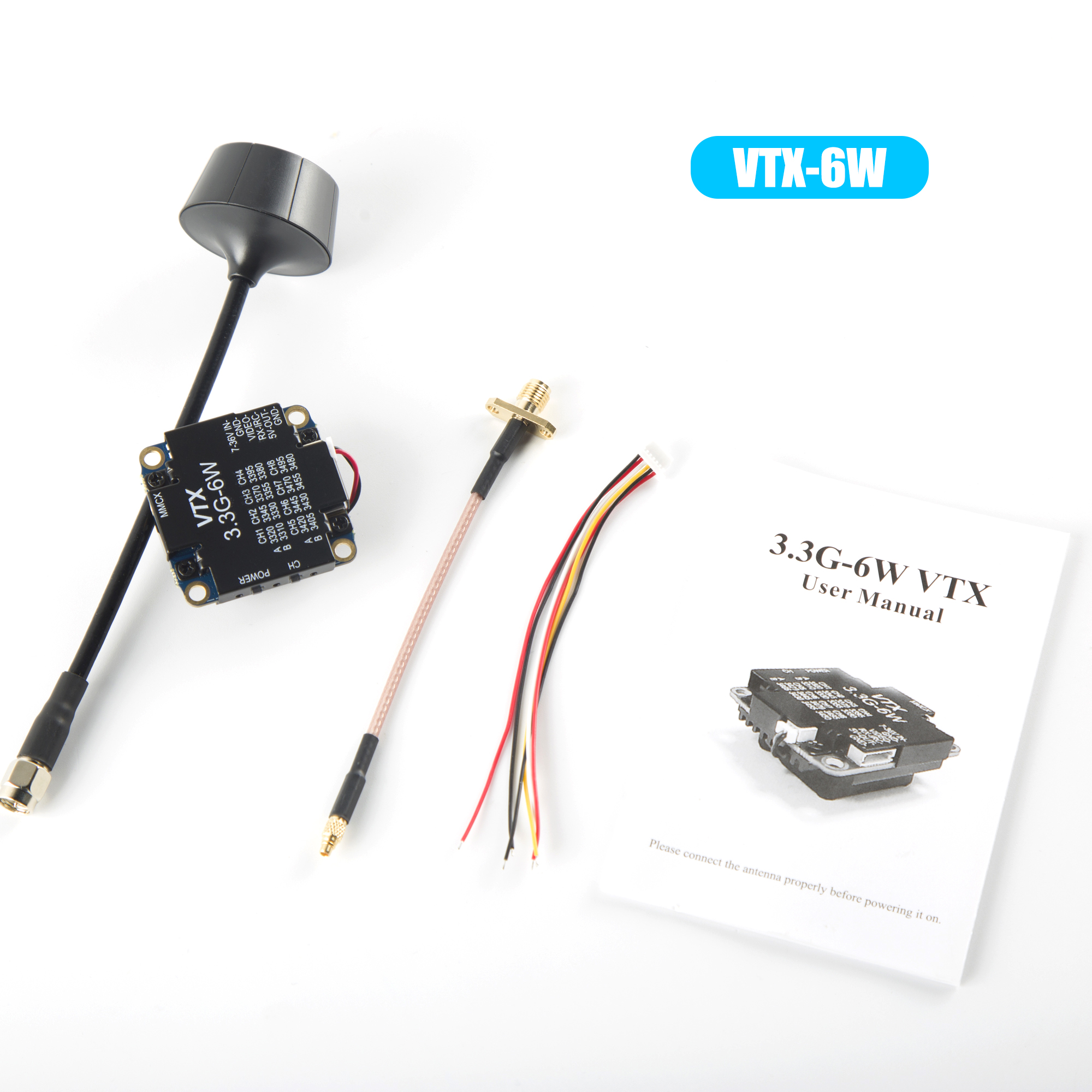 FPV Video Transmitter 3.3G 6W  – обзор и цена Drone Racing Transmitter
